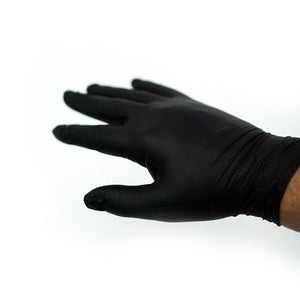 Black Nitro Disposable Latex Detailing Gloves - Pack of 100 | Nitrile Powder-Free, Large, Latex-Free | Shop Now! - Mirror Finish DetailMirror Finish Detail
